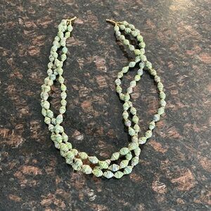 Recycled paper handmade beaded necklace